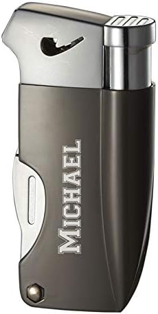 Personalized Visol Poseidon Soft Flame Pipe Lighter with Built-in Tools (Shipped Without Butane)
