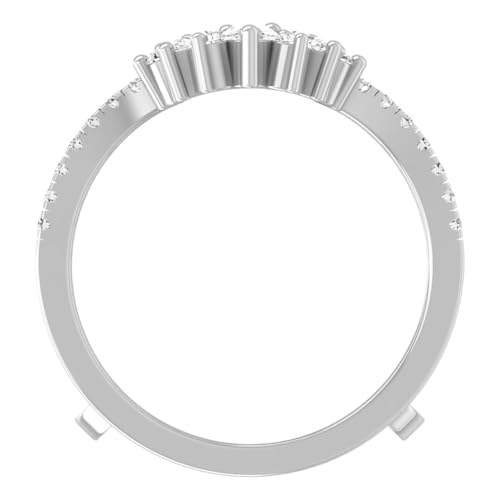 3/4 Carat Lab Grown Diamond Enhancer Wedding Band Ring | 10K, 14K in White, Yellow Gold or Sterling Silver Anniversary Wedding Band Ring | D-F Color and VS1 clarity3