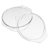 BinZyronic 耐熱ガラスキャセロール 蓋付き 透明 小型スープボウル 電子レンジ対応 食洗機対応 キッチン調理 サービング用