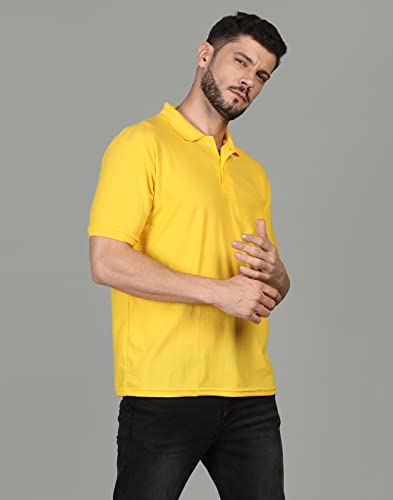 Image of INKKR Men's Casual Polo Neck Half Sleeve Solid T-Shirt (Pack-3)