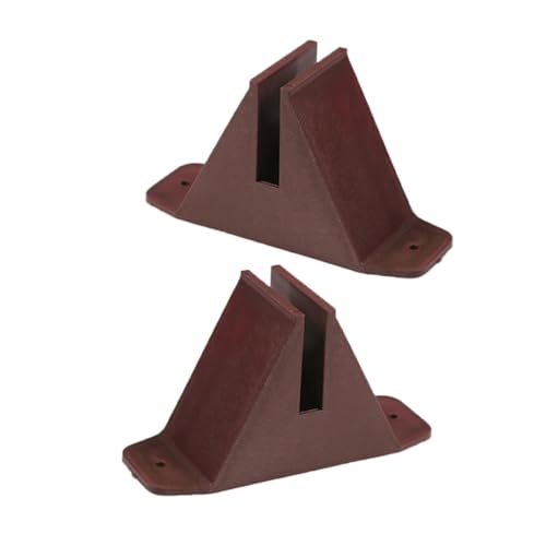Abaodam 2pièces Supports De Clôture Triangulaires Plastique Pour Jardin Séparateurs De Treillis De Jardin Écrans De Confidentialité Accessoires De Clôture