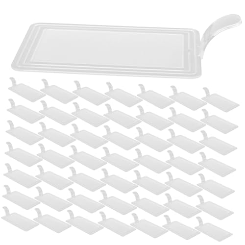 VERDANVERSE Set of 100 Cake Boards Mousse Cake Bases Handles Thick Plastic for Displaying Birthday Wedding New Year