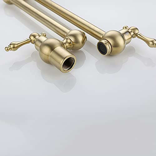 Robinet de remplissage de casserole avec bras pivotants double articulation