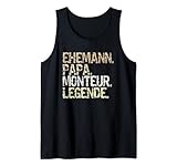 Herren "Ehemann Papa Monteur Legende" Montage Outfit Elektromonteur Tank Top