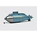 iREOGAME Remote Control Submarine for Pools, 6 Channel 2.4G Mini RC Submarine Model for 16+, Ideal for Teens Gift (Blue)