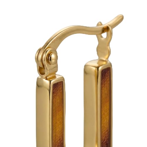 Boucles d'Oreilles Créole Ovale Acrylique Cadeau Idéal Femme