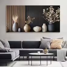 Tableau abstrait moderne KEMEIQI pour habiller un grand mur vide