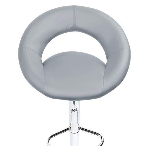 IntimaTe WM Heart Barkrukken Set van 2, Verstelbare Ontbijt Keuken Faux Lederen Barkrukken, Moderne Eetkamer Crescent… - Image 7