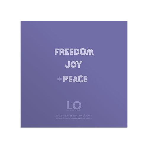 Sadie Robertson Live Original (LO) Freedom Joy Peace Wall Calendar: A 2024 Inspirational Dayspring Calendar - image 1