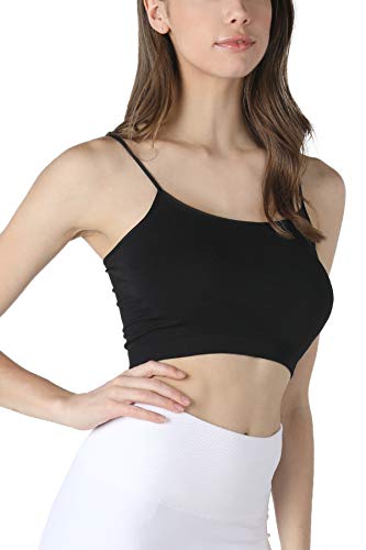 Image of NIKIBIKI Women Seamless Classic Crop Top Bralette, Made in U.S.A, One Size