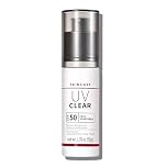Mineral Sunscreen SPF 50 Face, Zinc Oxide Sunscreen for Acne Prone Skin Sensitive Skin, Soothing Sun Cream SPF 50, UV Clear Broad-Spectrum, Lightweight, Non-Greasy, 50ml