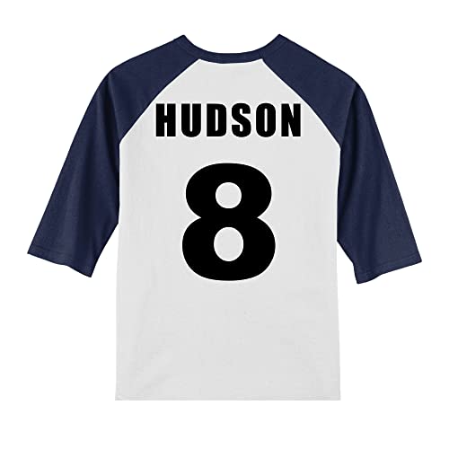 Personalized Avenging Super Hero Birthday Shirt | Handmade Decorated Shirt | Personalized with Name and Age | Unisex 3/4 Sleeve Raglan T-Shirt3