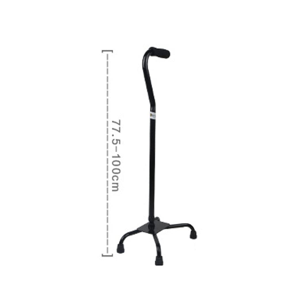Muletas de Cuatro Patas de aleación de Aluminio for Ancianos Bastón telescópico Ajustable de Cuatro Esquinas for Ancianos