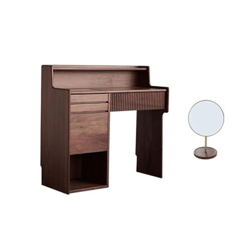 MPOPO Tocador Tocador de Piano japonés, tocador Moderno for Dormitorio con cajones, Mesa Almacenamiento Multifuncional, Escritorio Oficina(B)