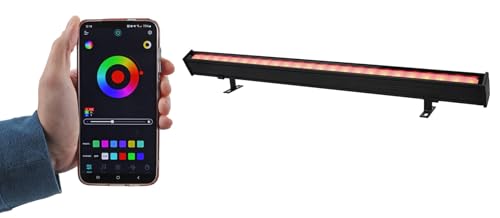 Image of Rockville APP BAR 24 Waterproof Outdoor /Indoor DJ Wash Light Bar, IP66