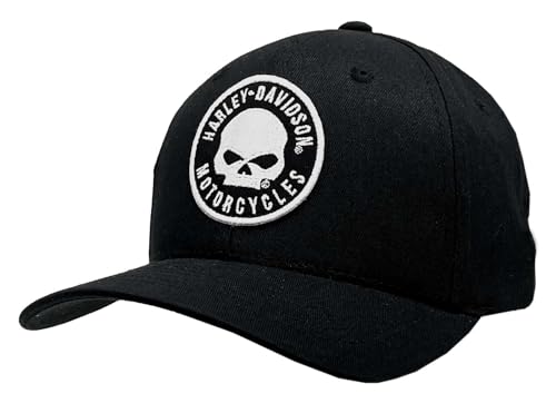 Casquette Harley-Davidson Willie G Skull noir ajustable taille unique pour homme