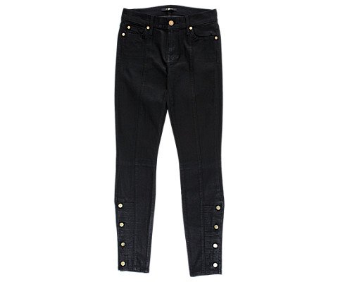 7 For All Mankind Women's Button-Ankle Skinny Jean
