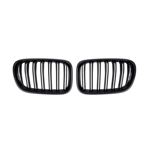 Grilles calandre avant haut de gamme double ligne noir mat pour pare-chocs