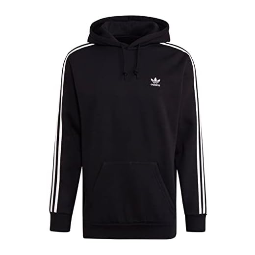 adidas Herr 3-ränder huvtröja sweatshirt