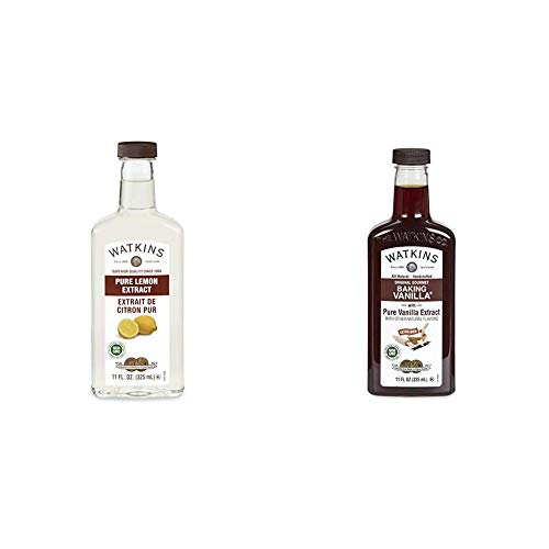 Watkins Pure Lemon Extract (11 oz.) and Watkins All Natural Original Gourmet Baking Vanilla (11 oz.)