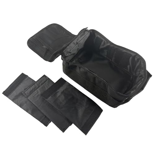 Yiju Fishing Reel Storage Bag with Dividers, Practical Handheld Fishing Reel Case Organizer with Handle