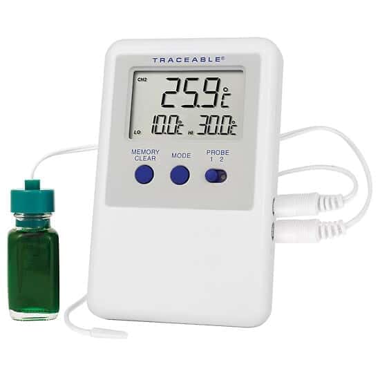Traceable Ultra Calibrated Refrigerator/Freezer Thermometer (2 Bullet Probes)