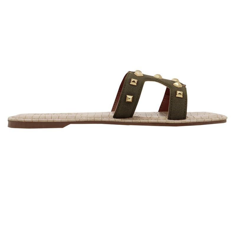 Image of Aurelia Studded Flat Slides