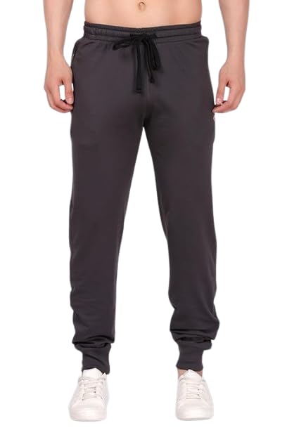 Men’s Regular Fit Cotton Joggers | Soft Stretchable Track Pants with Side Pockets | Gym, Running & Casual Wear Bottoms-picture-30