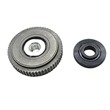 Druckplatte und Sicherungsmutter-Kombination für M10-Winkelschleifer-Spindel, 10 mm Innendurchmesser, 14 mm Keilnut, passend für Standard-100er-Typ-Schleifermodelle (D)