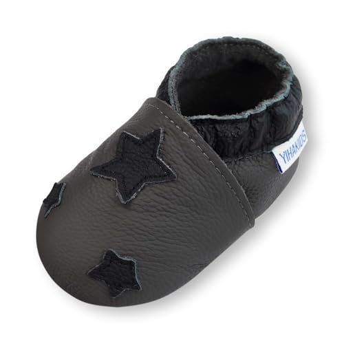 YIHAKIDS Premium Weiche Leder Krabbelschuhe Babyschuhe Kleinkind Lauflernschuhe(Size XL,Grau,18-24 Monate,24/25 EU) 5 YIHAKIDS Premium Weiche Leder Krabbelschuhe Babyschuhe Kleinkind Lauflernschuhe(Size XL,Grau,18-24 Monate,24/25 EU)