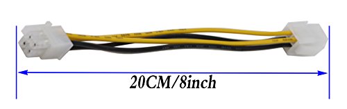 Cable Extensor de Alimentación CPU 4-Pin Molex 20 cm Pack 2 miniatura 2