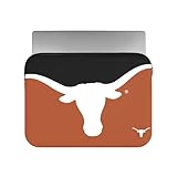 FOCO NCAA Official 15' Inch Colorblock Primary Logo Zipper Laptop Computer Sleeve Case Bag (Texas Longhorns)