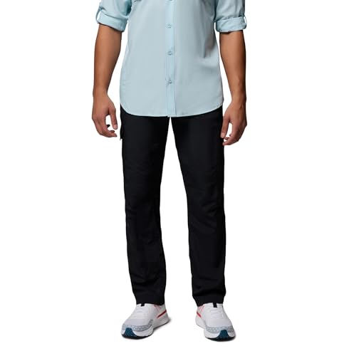 Columbia Mens Silver Ridge Cargo Hiking Pant, Black, 30 x 34