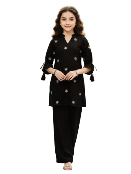 MITUKART Girls Cord Set dress for Girls | Top Kurta and Palazzo Pant Set | Ethnic & Casual Wear Outfit | Kurta Suit set fo... - Review, Price and Buying Guide