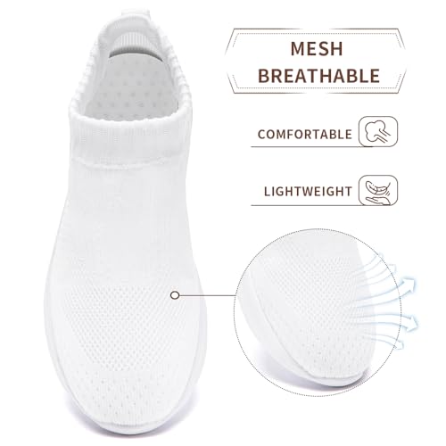 Womens Slip On Running Tennis Walking Shoes Women’s Fashion Sneakers Hiking Work Nurse Gym Casual Athletic Comfortable Shoes for Women Travel Fitness Mesh Lightweight3