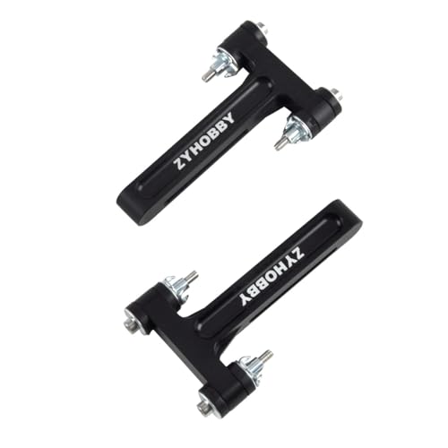1Pair Miracle CNC Engine Shock Absorbing Mount for 20CC RC Airplane Black