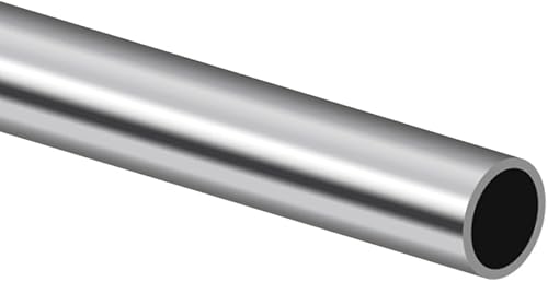 Eoiips Tubo de acero inoxidable 304 de diámetro exterior de 34 pulgadas, tubo de metal redondo grueso de acero inoxidable 304, tubo recto de metal