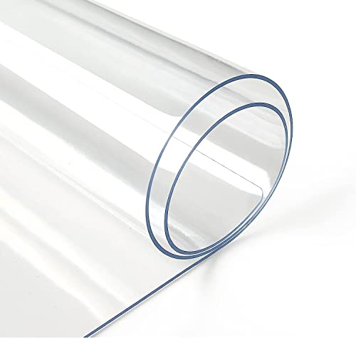 Deep Dream 1.5mm Clear Desk Cover Protector, 3460 Inch Clear Table Protector, Rectangular Vinyl Desk Pad, PVC Plastic Table Cover for Office, Dresser, Night Stand, Computer & Writing Desk Tabletop