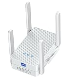 2025 WiFi 6 Extender Signal Booster, Longest Range up to 19980 sq.ft for Home, AX3000 Dual Band WiFi Repeater, Wireless Internet Extender with Gigabit Ethernet Port, 10X Faster Access Point, Onemesh