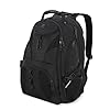 SwissGear 1900 Scansmart TSA – Mochila para portátil de 17 pulgadas, Negro/Negro