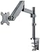 Produktbild Manhattan 461580 Universal-Halterung mit Gasdruckfeder für einen Monitor Halterungsarm mit Gasdruckfeder und Kugelgelenk, geeignet für einen Monitor von 17" bis 32"* und bis zu 8 kg schwarz