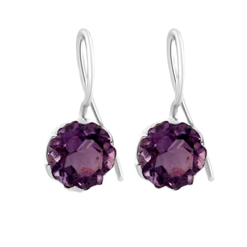 Boucles d'oreilles améthyste violette pour illuminer vos tenues de soirée