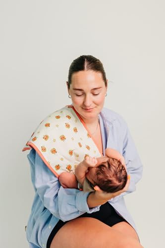 Image of Copper Pearl Baby Burp Cloth Large 21''x10'' Size Premium Absorbent Triple Layer 3-Pack Gift Set CoComelon Friends