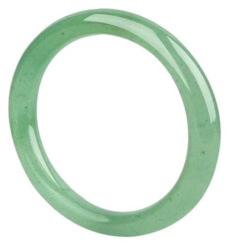 Bracelet en jade Aventurine vert 62mm. Bijou jonc en jadéite véritable pour femme.