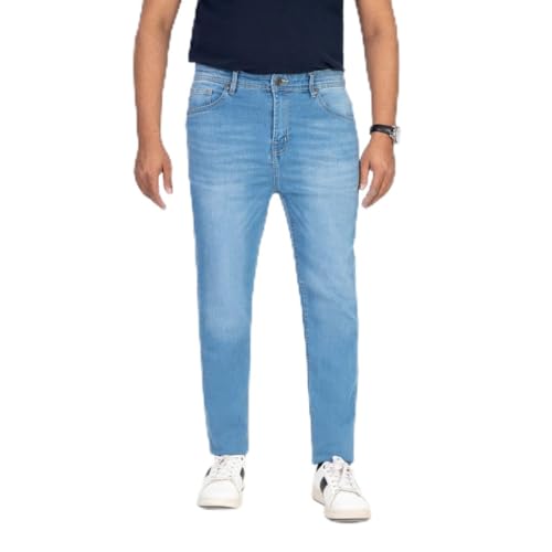 Men's Regular Fit Straight Leg Denim Jeans