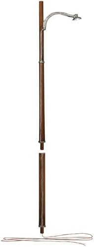 Woodland Scenics Just Plug O Scale - Luces de calle de poste de madera, paquete de 2