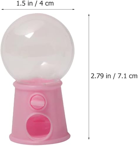 Miniatura 2 de Housoutil Mini Gumball Machine Bank 12pcs Máquina de Gumball Giratorio Dispensador de Caramelos Banco de Monedas Juguete para Cumpleaños Novedades
