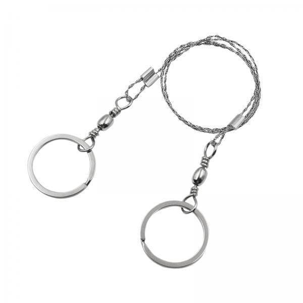kowaku 2xStainless Steel Wire Saw Manual Chain Saw Lightweight Wear Resistant Steel Rope Hand Saw Pocket for Outdoor