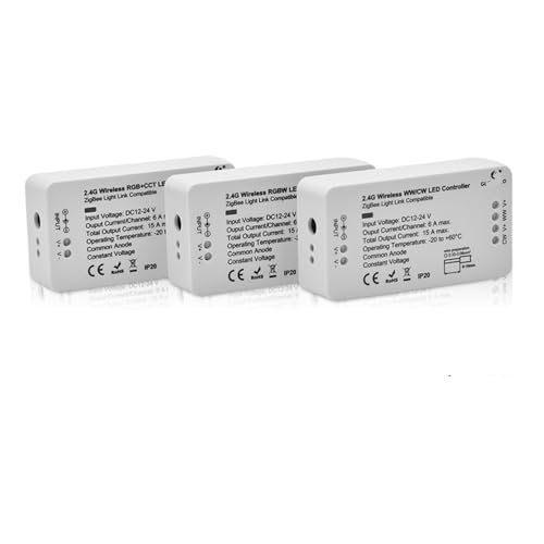 Contrôleur bande lumineuse LED connectée RGBW WW CW domotique 12V 24V