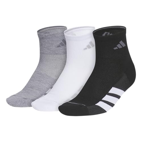 Image of adidas Women's All Day Training Socks 3 Pairs | 3-Pack, Targeted Cushioning, Arch Support, Breathable Moisture-Wicking, Reinforced Heel & Toe, All-Day Comfort